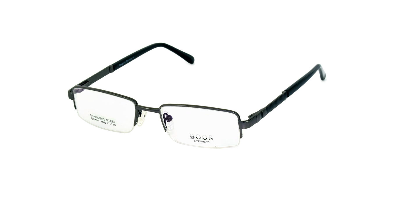 Native Eyewear Glasses Frame Half Rimless Metal 401